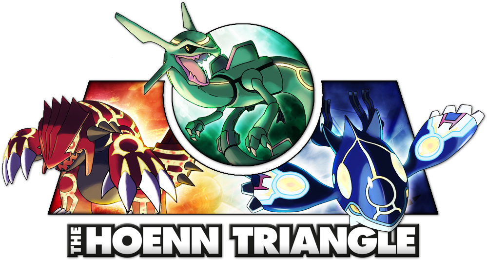 Pokémon The Hoenn Triangle Giveaway Groudon, Kyogre, - Pokémon Universe (1004x554), Png Download