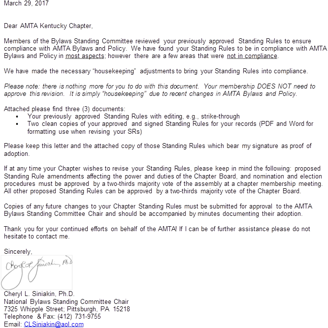 2017 Ky Chapter Standing Rules With Signature - Product (686x706), Png Download