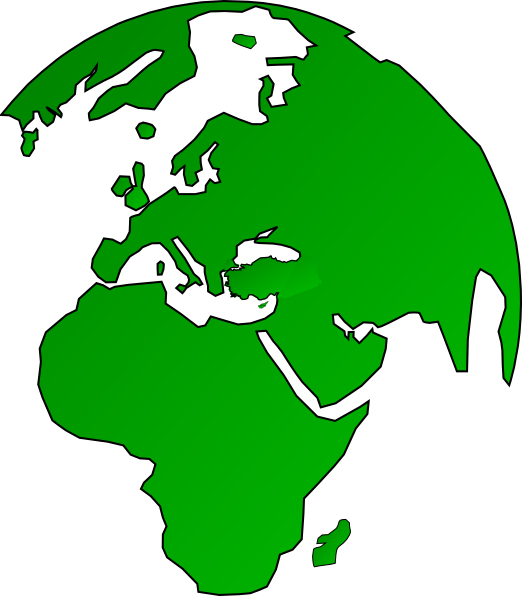 Small - African Map On Globe (522x596), Png Download