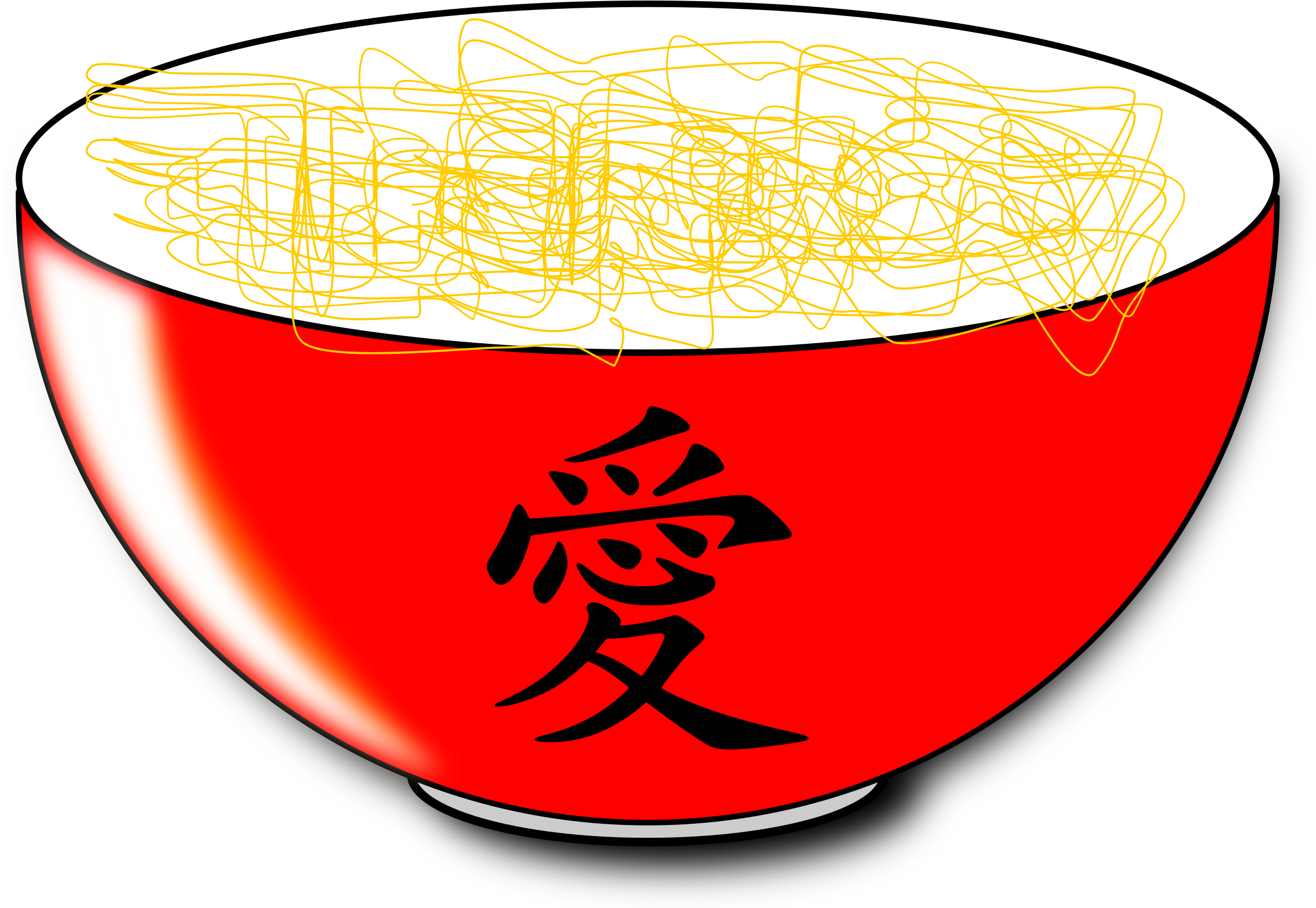 This Free Icons Png Design Of Noodles With Reflet (2400x1639), Png Download