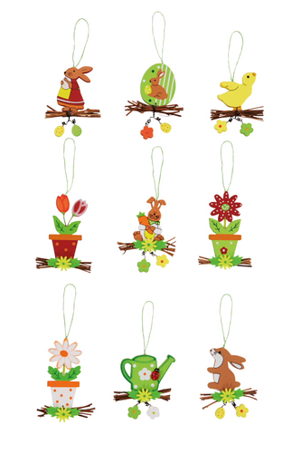 Wooden Decorations, Hanging (500x500), Png Download