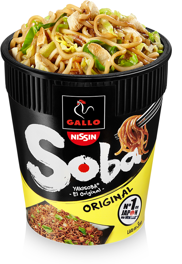 Original Cup Producto - Gallo Soba Fideos Orientales Original Vaso 83 Gr (1116x900), Png Download