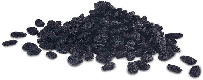 Packing Options Of Black Raisins - Black Raisins Png (700x300), Png Download