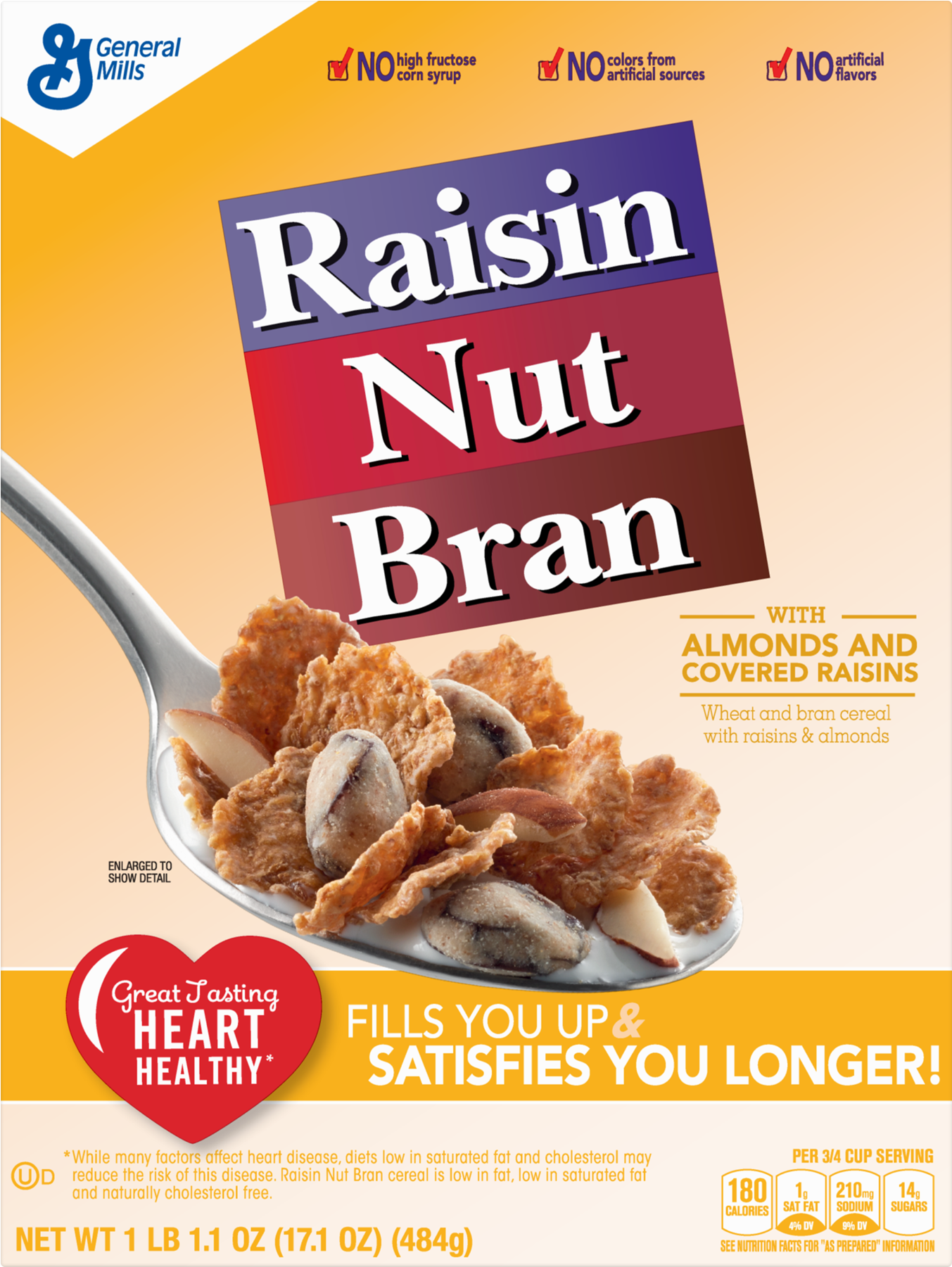 Raisin Nut Bran Cereal, - Raisin Nut Bran (1800x1800), Png Download
