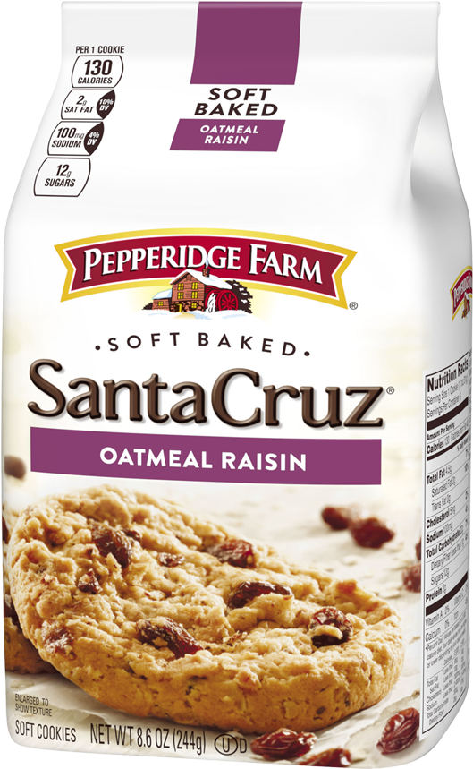 Pepperidge Farm Oatmeal Raisin Cookies (1000x1000), Png Download