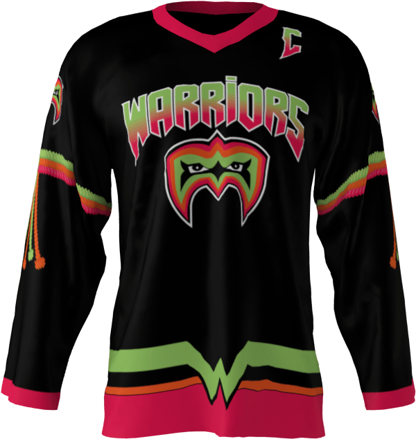 Custom Sublimated Hockey - Warrior Hockey Jersey (1024x1024), Png Download