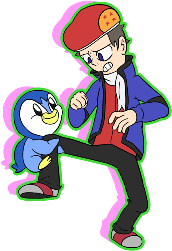Tfs Ryfuba And Raisin The Piplup Team Four Star Pokemon - Pokemon Platinum Nuzlocke Tfs Fanart (894x894), Png Download
