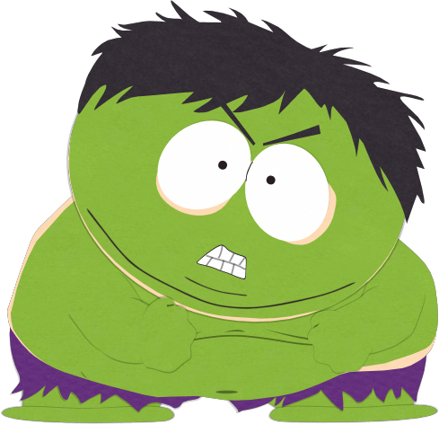 The Incredible Cartman - South Park Eric Cartman Hulk (489x472), Png Download