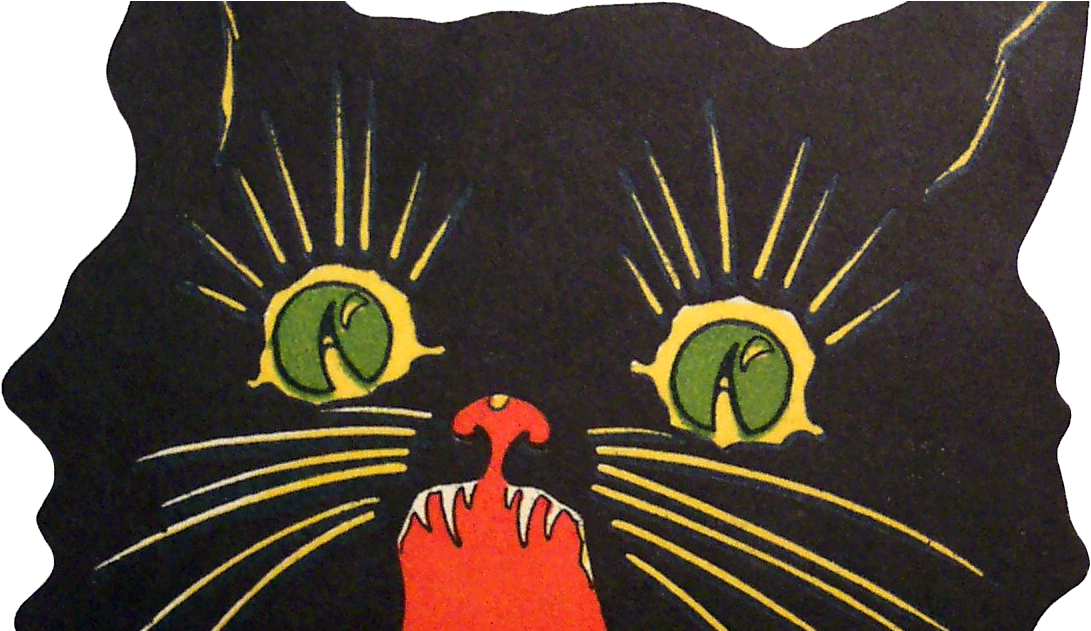 Buyenlarge 'black Cat' Painting Print (1136x630), Png Download