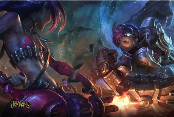 Jinx Vs - Vi - League Of Legends (570x570), Png Download