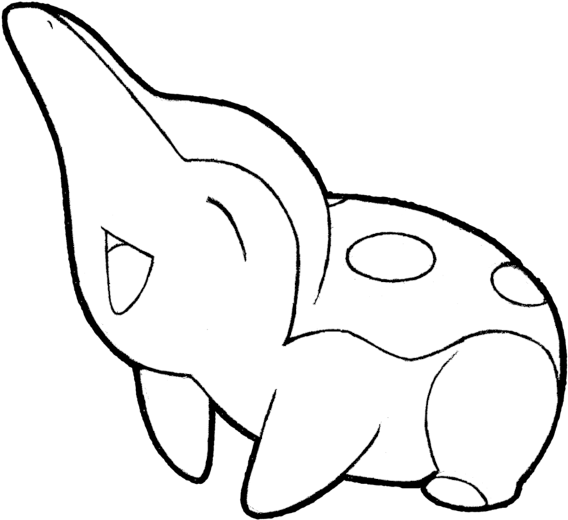 155 Cyndaquil - Cyndaquil Drawing (915x874), Png Download