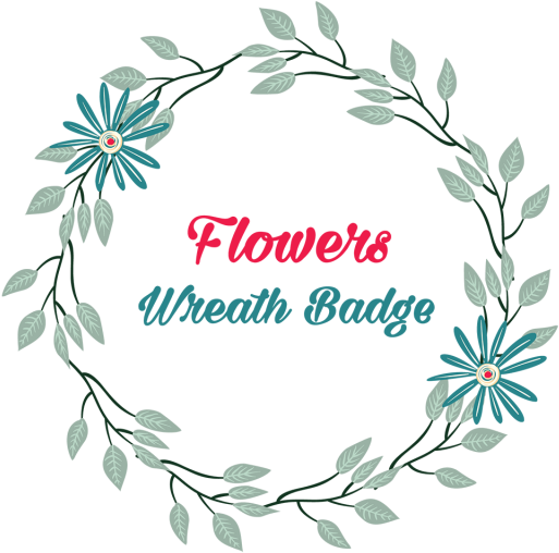 Cute Floral Flowers Wreath, Floral Flowers, Wreaths, - Wreath (640x640), Png Download