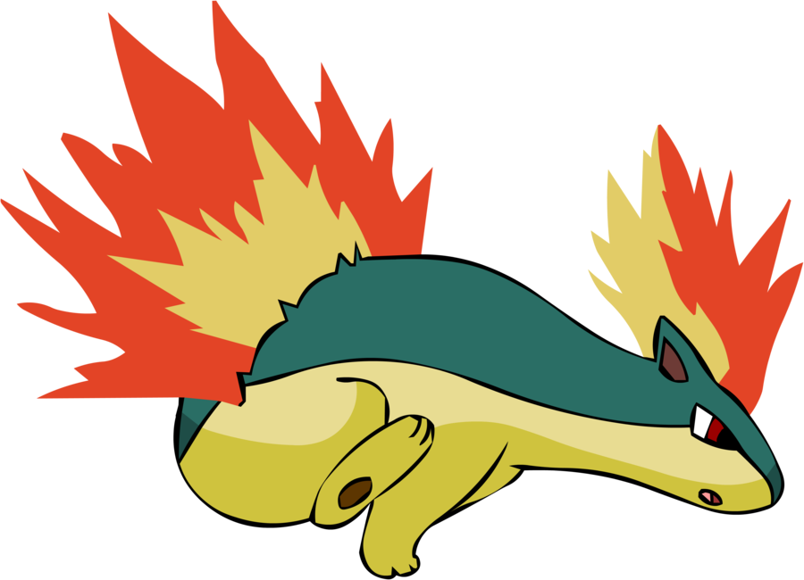 Quilava, Known As The Volcano Pokémon, Is The Evolution - Fire Badger Pokemon (900x650), Png Download