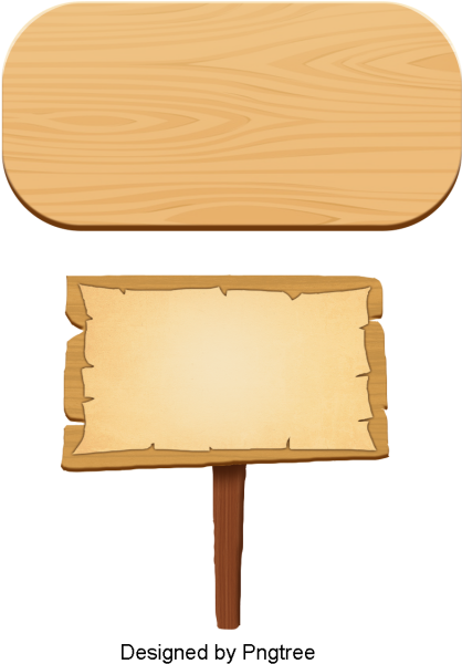 Exquisite Cartoon Cute Retro Wood Label Title Bar, - Cartoon (640x640), Png Download