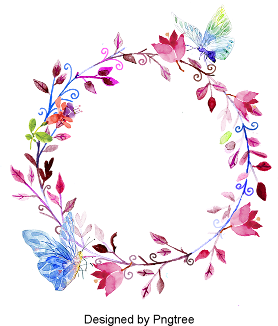 Vector Hand Painted Butterfly Label, Vector, Hand Painted, - Gutter Slut: Adult Coloring Book: 50 Swear Words To (800x800), Png Download