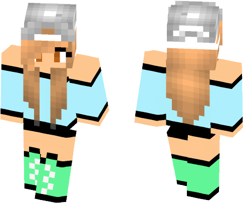 Female Minecraft Skins - Illustration (584x497), Png Download