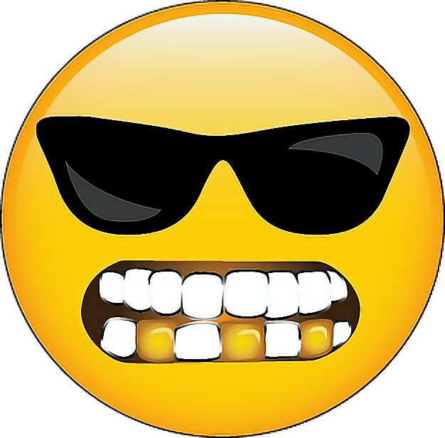 Emoji Grillz (626x616), Png Download