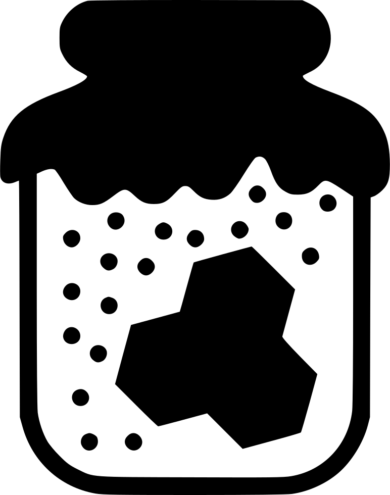 Honey Jar - - Scalable Vector Graphics (772x980), Png Download