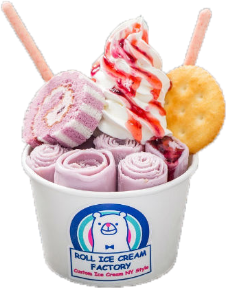 2 - Ice Cream Roll Png (408x440), Png Download