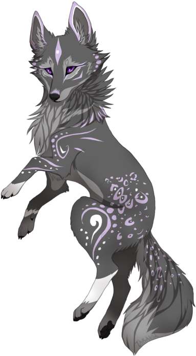 1/3 Point Commishie For , Her Beautiful Character Emma<3 - Dibujos De Zorros Y Lobos (400x699), Png Download