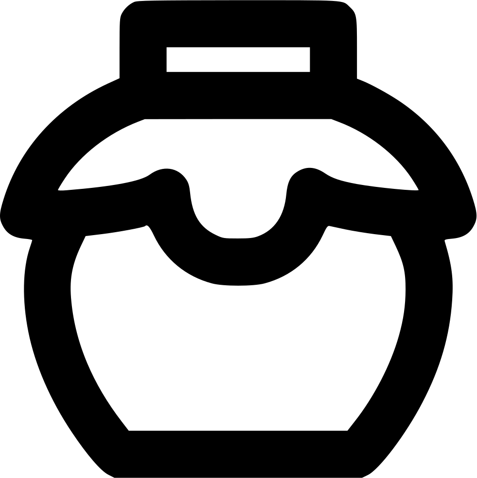 Honey Jar Comments (981x982), Png Download