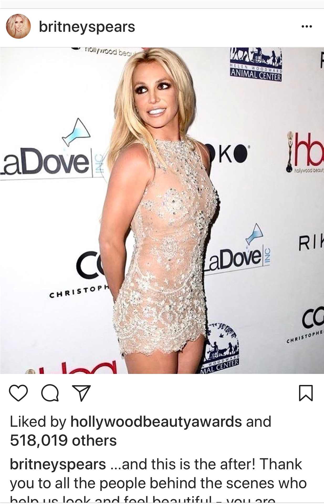 Britney Spears At The Hollywood Beauty Awards - Britney Celia Kritharioti (2713x1917), Png Download