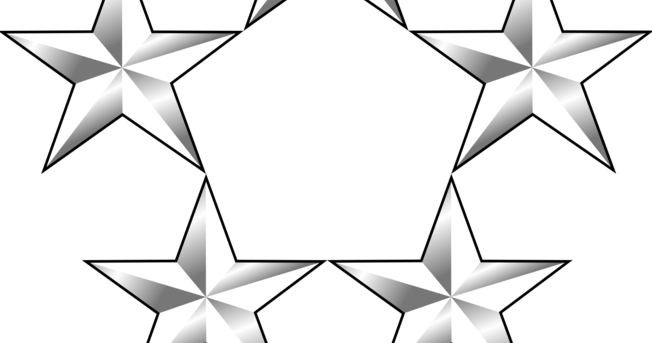 General Stars And Stripes (652x343), Png Download