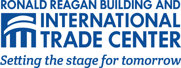 Logo For Ronald Reagan Building And International Trade - Ronald Reagan Building Logo (601x228), Png Download