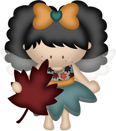 Girl Illustrationshappy Fallyandexclip - Illustration (399x450), Png Download