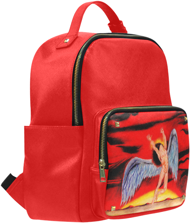 Psylocke Leather School Bag With Led Zeppelin Logo - Hufflepuff Harry Potter Leisure Backpack Bag School (1000x1000), Png Download