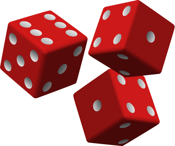 Falling Dice Png Clip Art Library Library - Dice Clip Art (613x511), Png Download