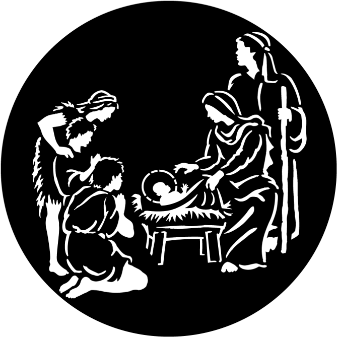 Nativity Scene - Apollo Design 3281 Nativity Scene Steel Pattern (800x800), Png Download
