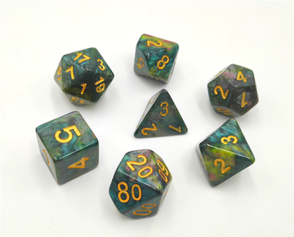 （blue Yellow Rose Red) Marble Dice - Dice (600x600), Png Download