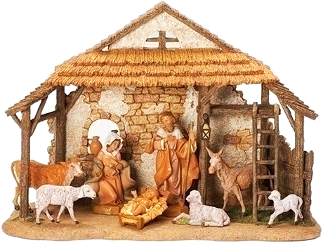 Quick View - Fontanini Fontanini 5 Inch Scale 8 Piece Nativity Set (500x500), Png Download