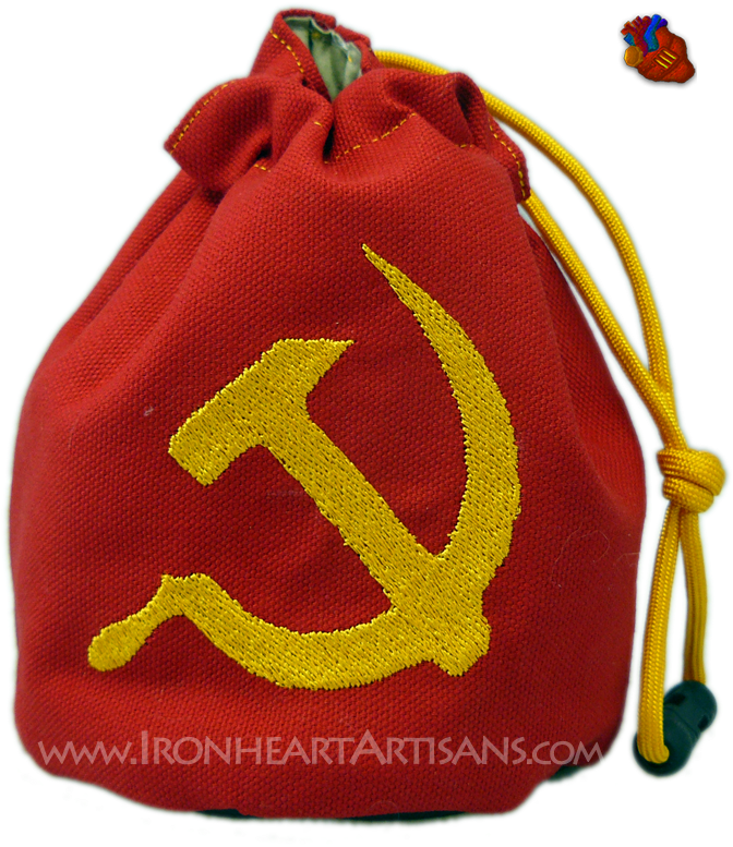 Soviet Red Hammer And Sickle Dice Bag - Hammer And Sickle (800x800), Png Download