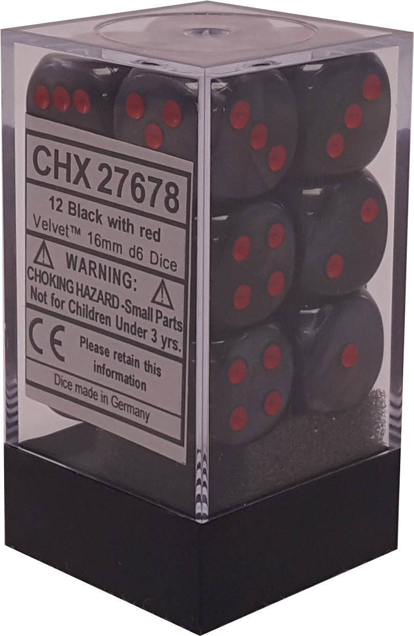 Velvet Black With Red 16mm D6 (1510x1800), Png Download