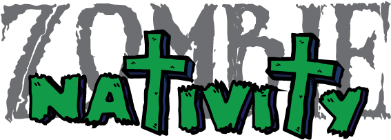Buy Your Zombie Nativity Today - Nativity Scene (615x238), Png Download