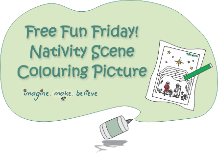 Nativity Scene Colouring Picture, Children, Colouring - Fort On Fourth Street: A Story (445x313), Png Download