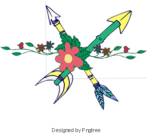 Bohemian, Bohemia, Flowers, Arrow Png And Psd - Portable Network Graphics (360x360), Png Download