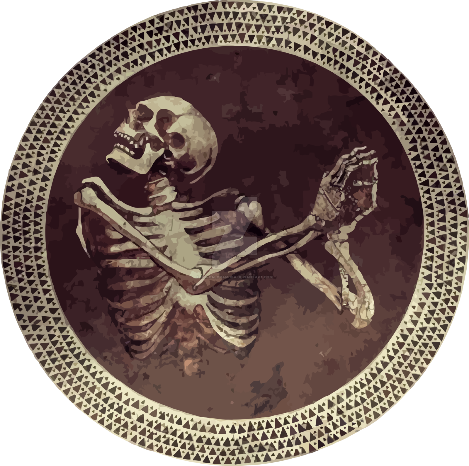 Church Floor Skeleton Hannibal - Hannibal Skull (1600x1590), Png Download