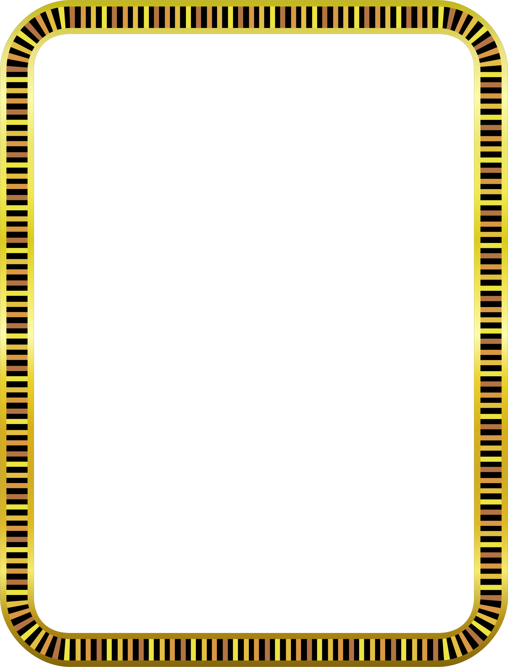 This Free Icons Png Design Of Gold Tracks Border (1746x2292), Png Download