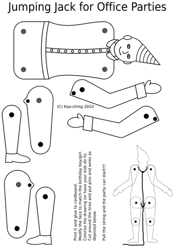 Coloring Pages Jumping Jack Clipart Coloring Book Jumping - Jumping Jack Template (353x500), Png Download