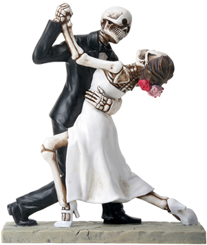 Dancing Available At - Day Of The Dead Couple Dancing (300x450), Png Download