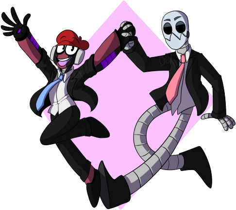 A Transparent Dancing Artman And Greeze For Your Transparent - Greeze Rebornica (500x462), Png Download
