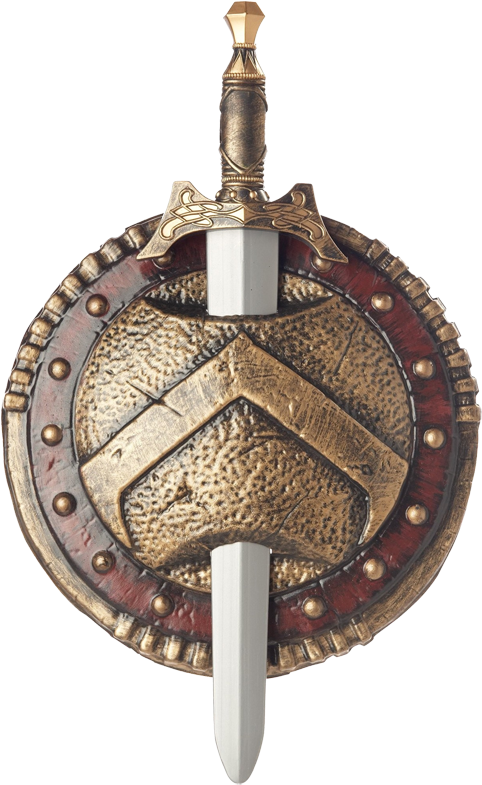 Spartan Shield Web Small - Spartan Shield And Sword Tattoos (800x800), Png Download