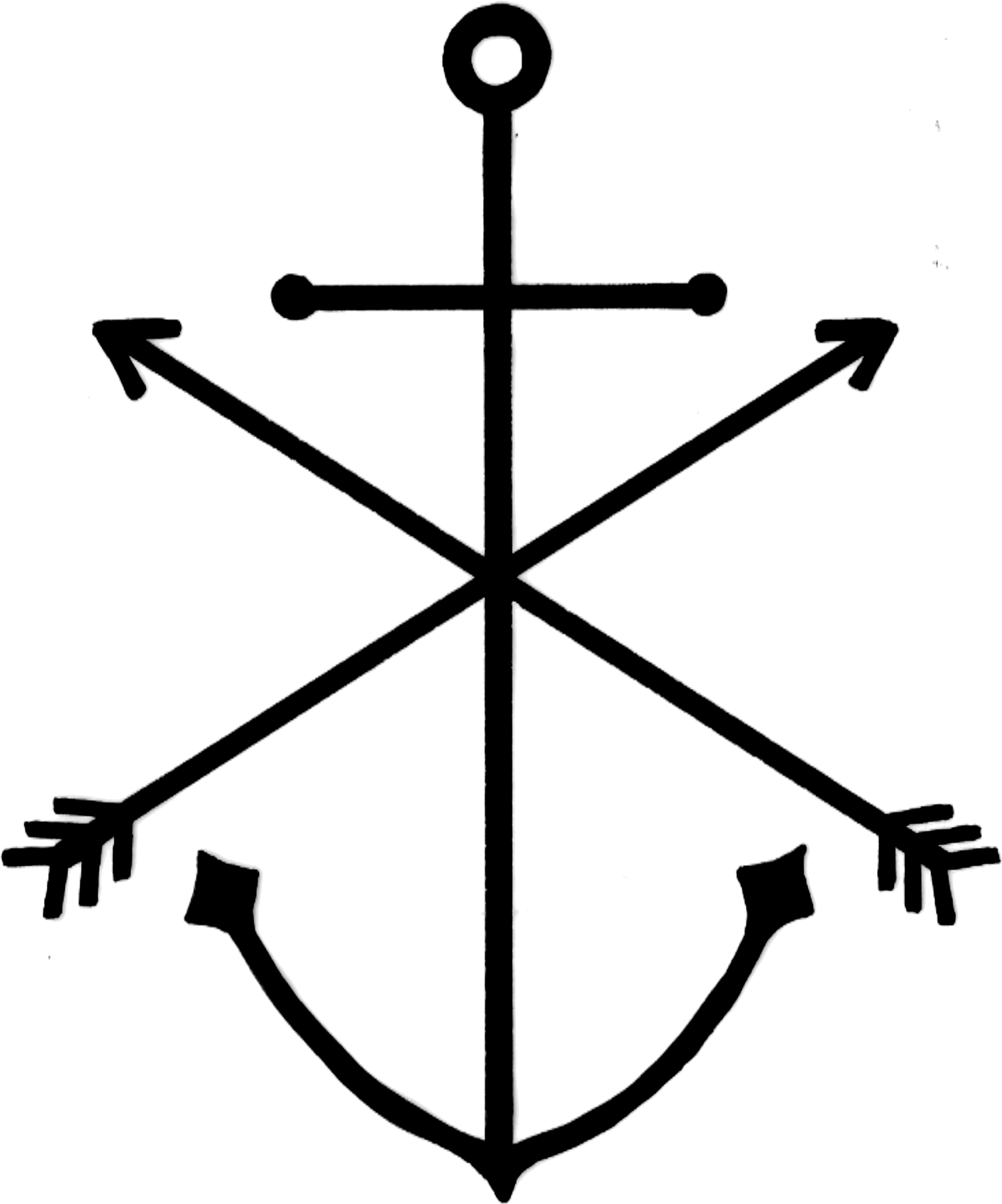 Anchor - Retro Stars Vector Free (2735x3236), Png Download