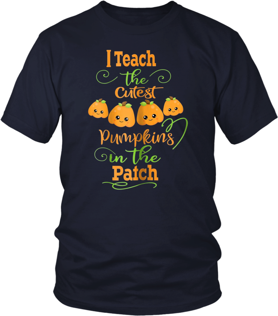Halloween I Teach The Cutest Pumpkins Funny Teacher - Baseball Or Bows Gender Reveal Shirts (1024x1024), Png Download