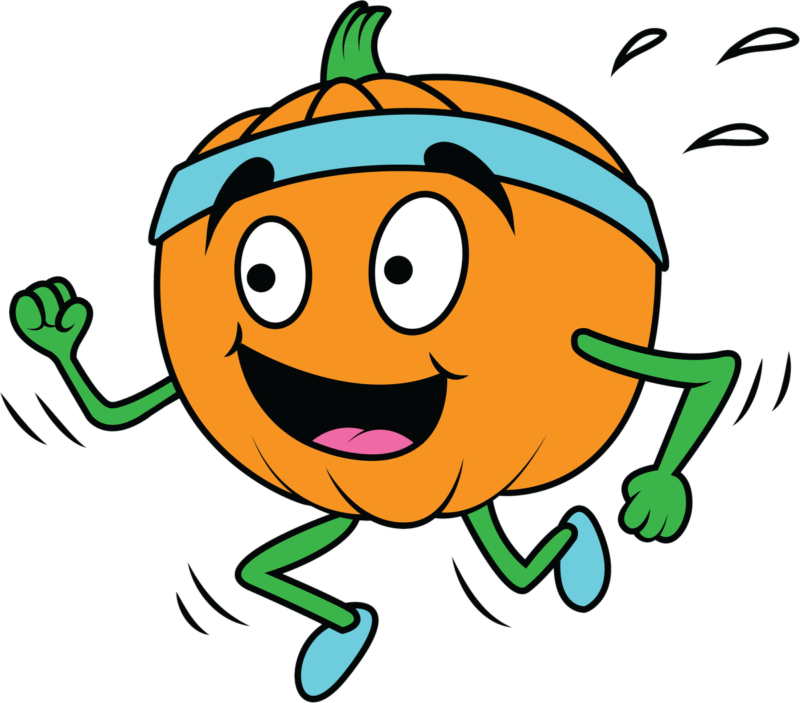 Pumpkin Clip Art Black And White Cute Pumpkin Clipart - Sycamore Pumpkin Run (800x703), Png Download