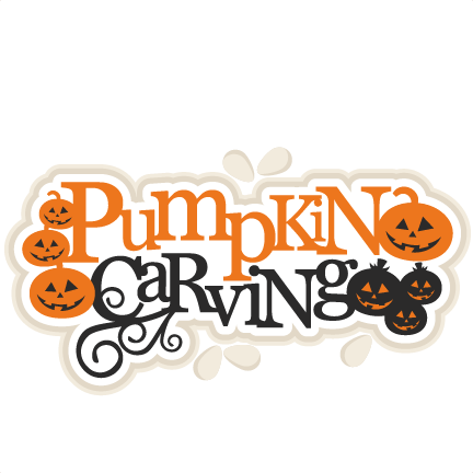 Pumpkin Carving Title Scrapbook Title Svg Cutting Files - Halloween Pumpkin Carving Title (432x432), Png Download
