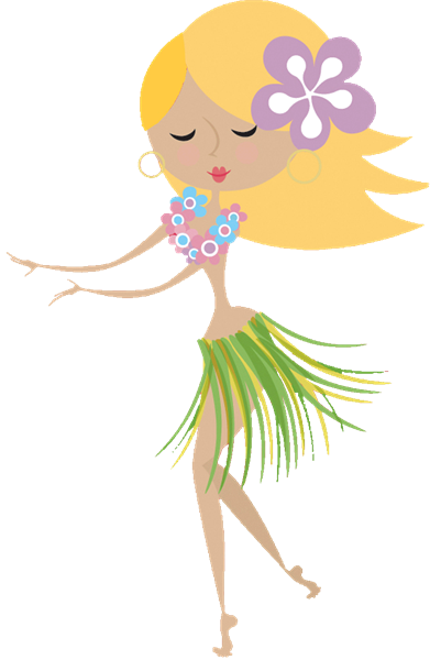 Clip Art Free Download Aloha Hawaiana Pinterest Clip - Hula Girl Clipart Free (391x600), Png Download